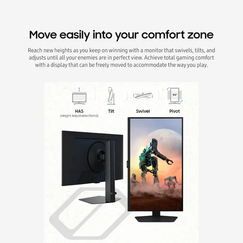 Miniatura 7 de SAMSUNG 32 pulgadas Odyssey serie G50D - Monitor de juegos QHD Fast IPS compatible con G-Sync, 1ms, VESA DisplayHDR 400, 180Hz, AMD FreeSync