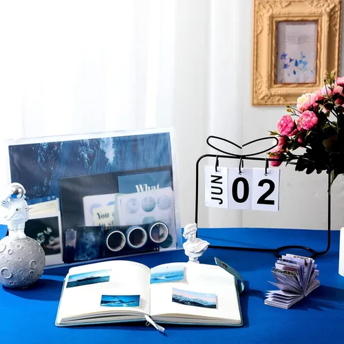 Miniatura 7 de Paquete de 114 piezas de materiales para scrapbooking y suministros para álbumes de recortes para arte, diarios, diarios de recuerdos, manualidades