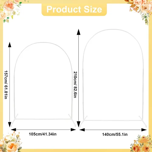 Miniatura 3 de Soporte de arco de PVC de 5.2 pies con base para piso, kit de arco de globos ligero desmontable con base de bolsa de agua para estabilidad
