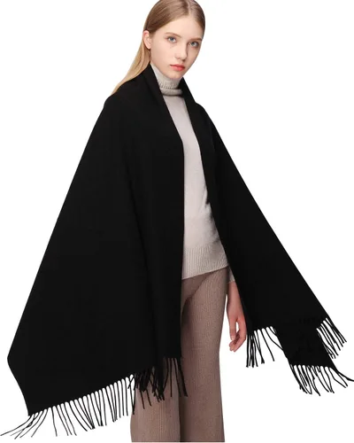 RIIQIICHY Bufanda 100% de lana, chales y envolturas de pashmina para mujer, cachemira cálida para invierno, bufandas suaves más gruesas