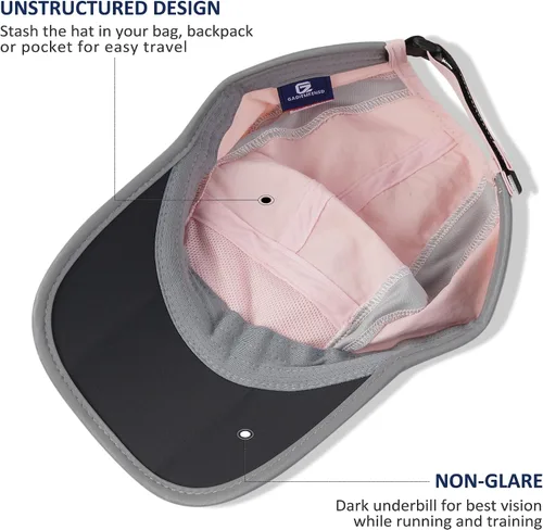 Miniatura 4 de GADIEMKENSD Sombrero reflectante plegable para exteriores, diseño sin estructura, protección solar UPF 50+, sombreros deportivos para mujeres