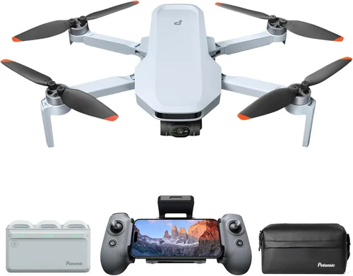 Potensic Atom 2 Drone con cámara para adultos video 4K, foto 8K, menos de 8.78 oz, cardán de 3 ejes, transmisión de 6.2 millas, pista de IA, video