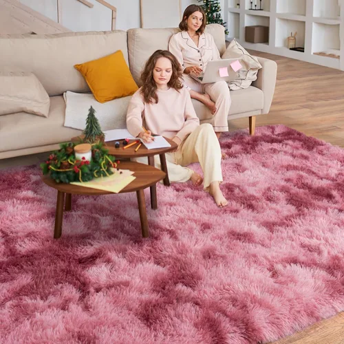 Miniatura 76 de Dssimo - Alfombra superesponjosa para la habitación, alfombra de área moderna, pequeña, suave y acogedora de felpa para niños, niñas y adolescentes