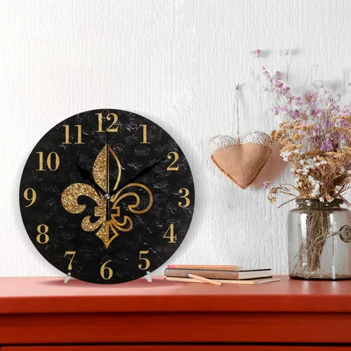 Miniatura 2 de susiyo Reloj de pared de alpaca con diseño de llama, con diseño de animales, silencioso, redondo, sin tictac, funciona con pilas, creativo