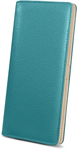 Miniatura 28 de Immaturus Cartera de Mujeres, Carteras de Tarjetas delgadas con bloqueo RFID, Organizador de Tarjeta de Crédito de Cuero PU doble con cremallera