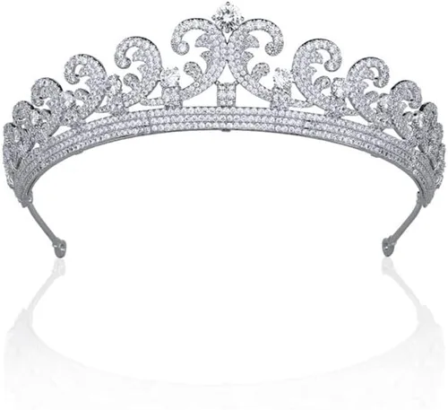 hair jewelry crown tiaras for women Bridal Crown Retro Bride Tiaras for Women Wedding Crowns Princess Birthday Headdress Hair Jewelry (Metal color