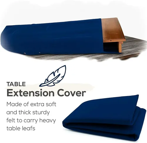 Miniatura 3 de Dining Table Leaf Storage Bag, Thick Felt Secure Fit, Ultra-Soft, Scratch-Resistant with Adjustable Closure BLUE, 29 x 50 1 PACK
