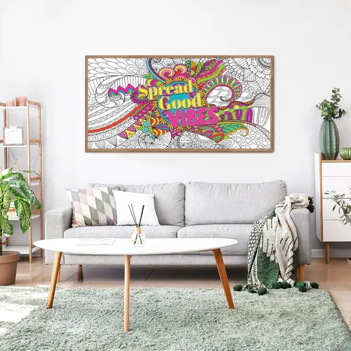 Miniatura 7 de Naozinebi Pósteres gigantes para colorear de mandala grandes, carteles de dibujo motivacional, animales africanos, mantel para colorear gigante