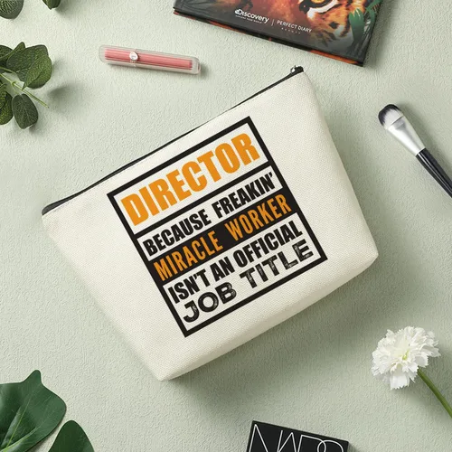 Miniatura 6 de Decohim Bolsa de maquillaje divertida bolsa de cosméticos, blanco434, Estampado