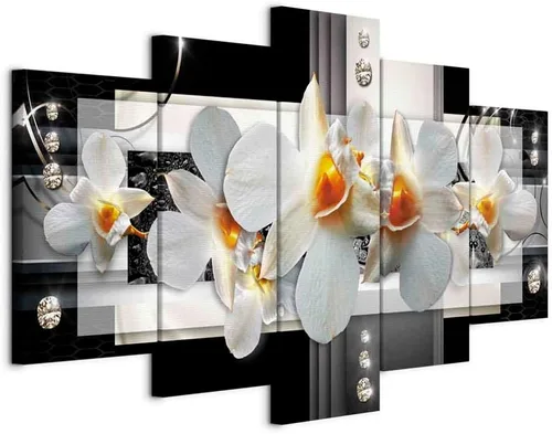 Miniatura 43 de Lienzo decorativo con impresión artística de diseño de orquídea de Artgeist Orquídea #01