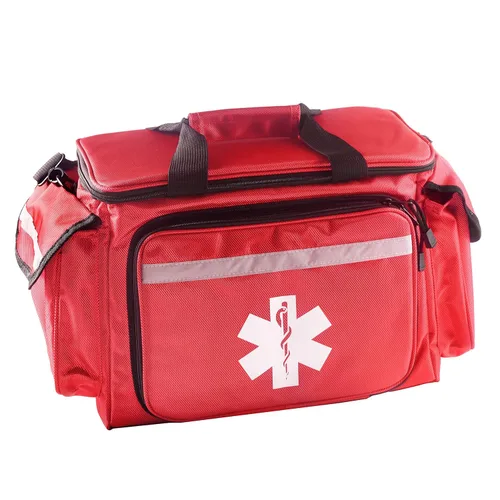 Primacare KB-1088 EMT First Responder Trauma Bag, Bolso de hombro EMS de lujo vacío, bolsa de botiquín de primeros auxilios profesional con 4