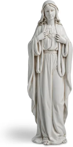 Miniatura 7 de DevotedWalls Estatua de la Virgen María de 20.5 pulgadas de alto, estatua del corazón inmaculado de María para Pascua, estatua de la Madre de Jesús