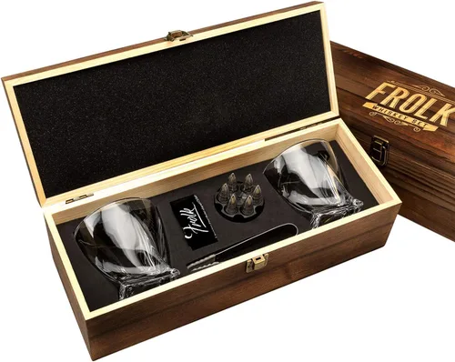 Miniatura 8 de Juego de piedras de whisky en forma de bala de alta calidad para hombres, 10 balas de acero inoxidable para whisky, 2 vasos de 11 oz , posavasos