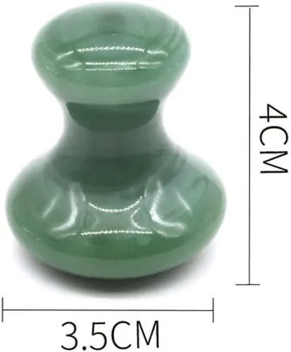Miniatura 2 de 2 piezas Gua Sha herramientas faciales raspando tabla de masaje de hongos cara Jade piedras de belleza masajeador raspador para cuidado de la piel