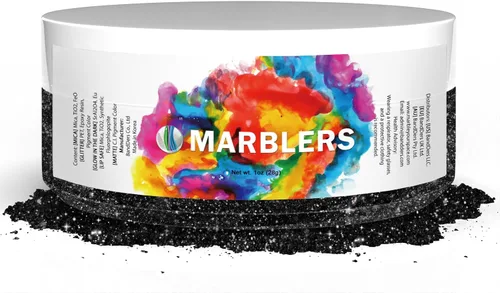 Miniatura 125 de MARBLERS - Polvo de mica de grado cosmético, nacarado, no tóxico, vegano, libre de crueldad, sombra de ojos, esmalte de uñas, arte de uñas, [Gris]