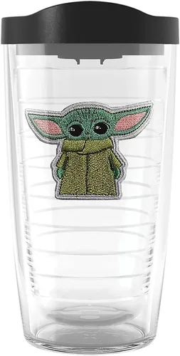 Miniatura 11 de Tervis Star Wars - Vaso aislado de doble pared Grogu hecho en Estados Unidos mantiene las bebidas frías y calientes, 10 onzas, ondulado, clásico