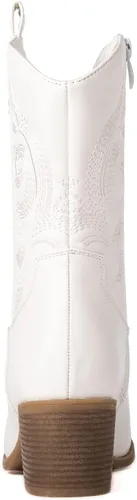 Miniatura 5 de GLOBALWIN Women's Mid Calf The Western Cowgirl Boots Fashion Cowboy Boots For Women Chunky Low Heel