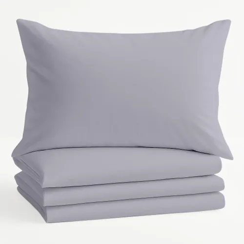 Miniatura 14 de Comfort Beddings Juego de 4 fundas de almohada estándar, 100% algodón orgánico, 600 hilos, fundas de almohada de algodón marrón de alta calidad