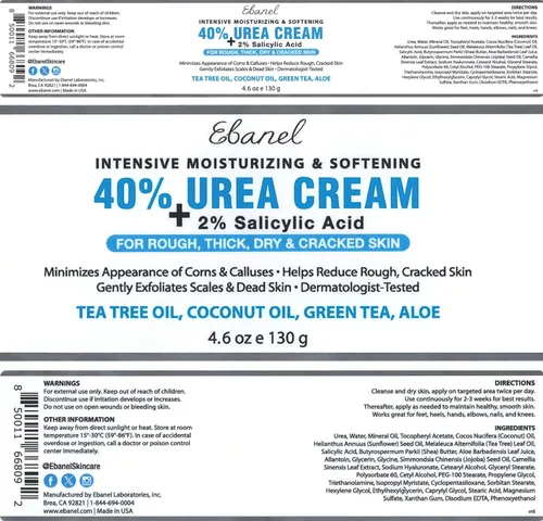 Miniatura 9 de Ebanel Juego de removedor profesional de callos para pies y crema de urea 40% más ácido salicílico 2%, removedor de callos en el talón y pies, gel
