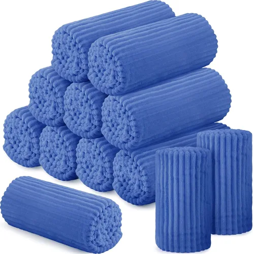 Miniatura 41 de Buryeah 6 Piezas Manta de Franela a Granel 50 x 60 pulgadas Manta para Pijamadas Boda al Aire Libre Manta Ligera, Certificado Oeko-tex Standard 100
