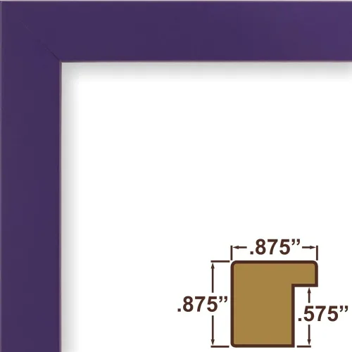 Miniatura 2 de Craig Frames - Marco de fotos, madera maciza, acabado compuesto liso, 0.875 pulgadas de ancho, disponible en una variedad de colores divertidos