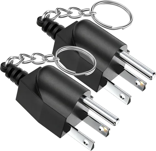 Miniatura 9 de Enchufe de conexión a tierra para generador con llavero – Adaptador portátil de unión a tierra neutra (NEMA 5-15P a 5-15R/TT-30R) para generadores