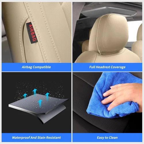 Miniatura 6 de coverdream Odyssey Fundas de asiento de automóvil de ajuste personalizado para Honda Odyssey 2004-2010, asiento de capitán de 2ª fila, totalmente