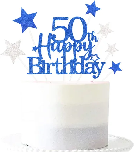 Miniatura 56 de Decoración brillante para tarta de primer cumpleaños feliz con estrella, adornos personalizados para tarta de 1 cumpleaños, decoraciones de fiesta