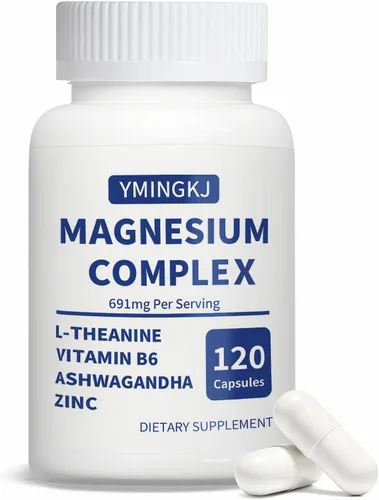Miniatura 7 de Complejo de magnesio para mujeres – Bisglicinato 7 en 1 DeepCalm, citrato, malato – Calidad del sueño y apoyo para la relajación muscular