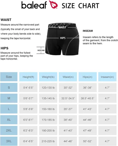 Miniatura 6 de BALEAF Men's 3D Padded Bike Shorts Cycling Underwear MTB Liner