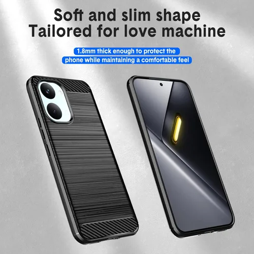 Miniatura 6 de Designed for Xiaomi Poco X8 Pro Max Case,Flexible TPU [Brushed Texture] [Anti-Slip] Shockproof Military Protection Bumper Phone Case,Slim Case Cover