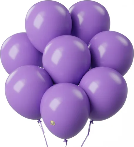 Miniatura 16 de AFTERLOON® - Globos de látex de goma natural de alta calidad, 50 unidades, color azul claro de 10 pulgadas, color mate, duradero, grueso, extra