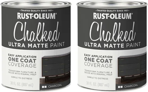 Miniatura 55 de Rust-Oleum - Pintura a la tiza en aerosol ultramate de 12 onzas (paquete de 1), color carbón, 302590
