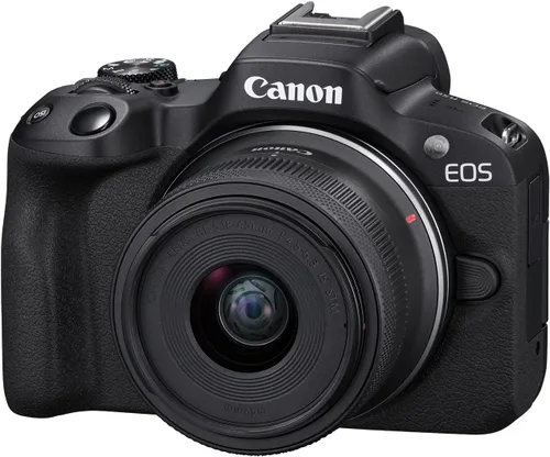 Miniatura 2 de Kit de cámara sin espejo Canon EOS R50 con lente RF-S18-45mm F4.5-6.3 IS STM, sensor CMOS de 24.2 megapíxeles (APS-C), video 4K, cámara híbrida