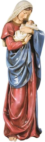 Miniatura 9 de Avalon Gallery Figura católica inspiradora por Michael Adams - Estatua de resina esculpida, 8 pulgadas, María, Madre de Dios