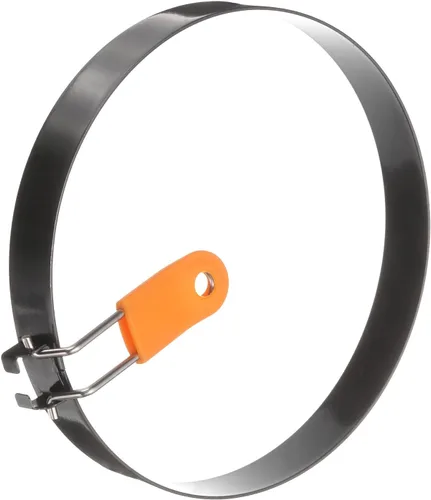 Miniatura 3 de HARFINGTON 2 anillos de huevo de 6 pulgadas de acero inoxidable antiadherente para panqueques con mango de silicona para freír huevos sándwich