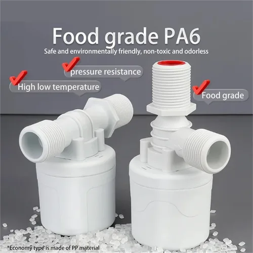Miniatura 3 de Válvula de control automático de nivel de agua de 1/2" 3/4" 1" Válvula de bola flotante de torre de plástico Interruptor de flotador de piscina