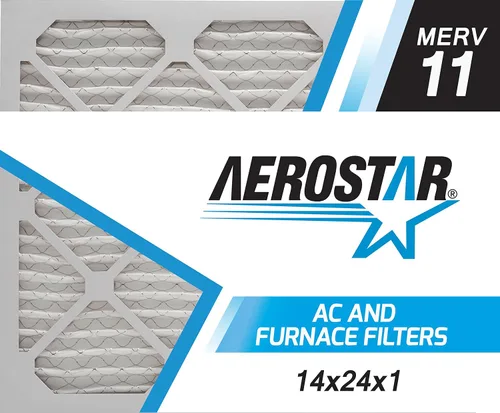 Miniatura 14 de Aerostar MERV 8 14 x 24 x 1 – 4 unidades – Filtros plisados para HVAC, horno y aire acondicionado – Elimina el polvo, la pelusa, el moho y el polen