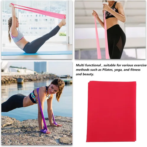 Miniatura 4 de Versátil banda de resistencia de yoga para entrenamiento de fuerza de cuerpo completo, estiramiento, pilates, entrenamiento, uso de banda