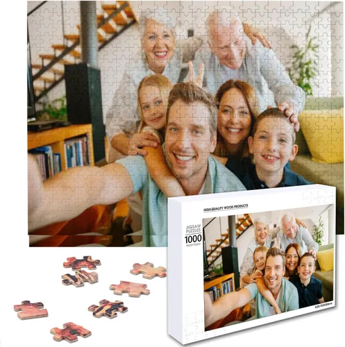 Miniatura 15 de ATOOZ Rompecabezas personalizados de 35 piezas, rompecabezas de madera personalizado de fotos, rompecabezas personalizado con imagen personalizada
