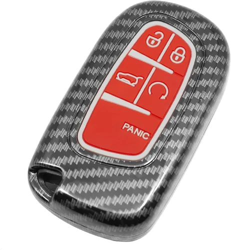 Miniatura 7 de Funda inteligente para llavero compatible con Chrysler 200 300 Dodge Challenger Charger Dart para Jeep Cherokee Compass Grand Cherokee SRT Hellcat