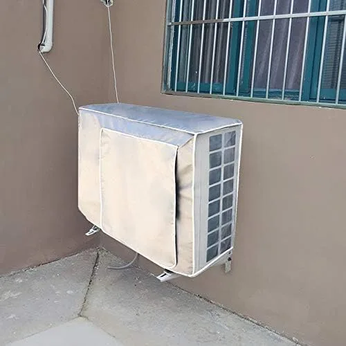 Miniatura 5 de Cubierta de aire acondicionado impermeable a prueba de polvo Ventana al aire libre Unidad de CA Mini Split Sistema de Aire Acondicionado Cubierta