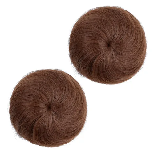 Miniatura 18 de 2 extensiones de moño de cabello, accesorio de peluca, extensiones de cabello rizado y ondulado, extensiones de cabello recogido, extensión de moño