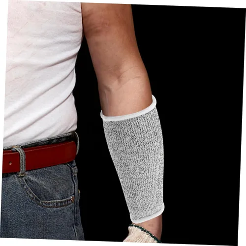 Miniatura 7 de Juego de 2 pares de mangas protectoras de 5 capas resistentes a los cortes, protectores de antebrazo para hombres y mujeres, protección contra