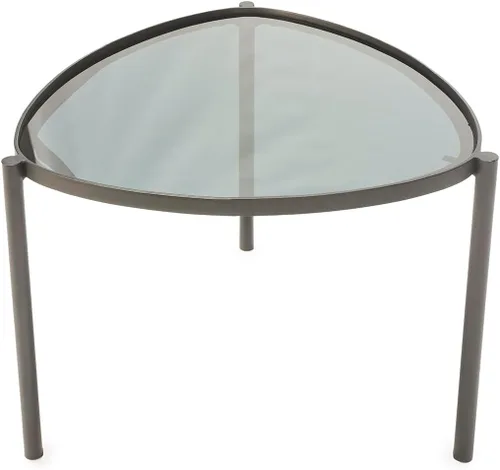 Miniatura 3 de Mesa Auxiliar 61 x 59 x 46 Metal/Cristal