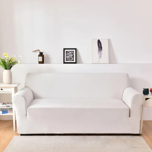 Miniatura 14 de Konsilsa Funda elástica para sofá de 1/2/3/4 plazas, funda universal para sillón suave, lavable, antideslizante, adecuada para protector de muebles