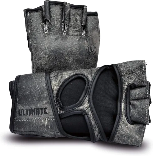 Antique Grey Series - Guantes de lucha vintage de MMA - Piel auténtica