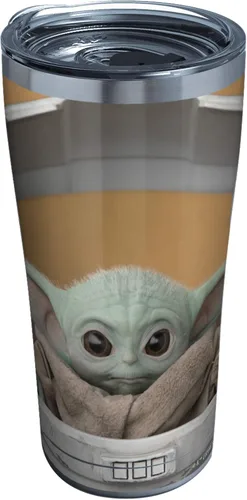 Miniatura 14 de Tervis Star Wars - Vaso aislado de doble pared The Mandalorian Child Stare hecho en Estados Unidos mantiene las bebidas frías y calientes, 16 onzas