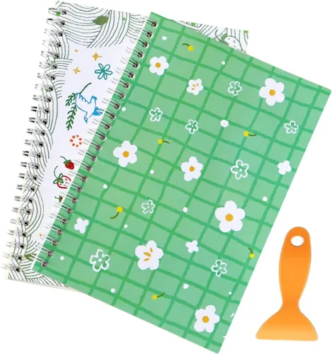 Miniatura 6 de 2 piezas de álbumes de calcomanías para coleccionar, reutilizables, organizador de calcomanías, libro de almacenamiento para colección de A-naranja