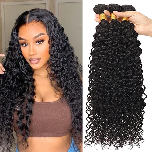 Miniatura 7 de Beautymoon Paquetes de cabello liso negro jet 4 manojos, cabello humano brasileño 14 16 18 20 pulgadas, 100% cabello virgen sin procesar liso, 4